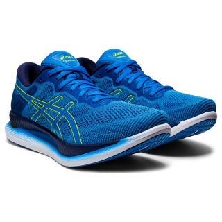 Asics Buty biegowe GlideRide (Amortyzacja) niebiesko/zielone męskie